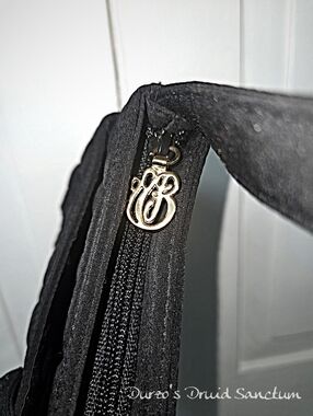 Vera Bradley Black Quilted Shoulder Bag Purse Zip Top